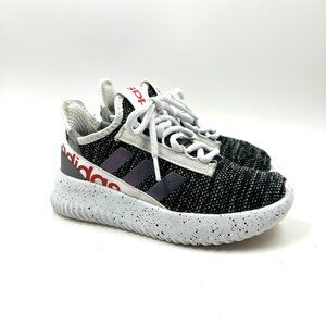 Adidas Kids Kaptir 2.0 Running Athletic Shoes Size 1.5 Youth Black White Laced